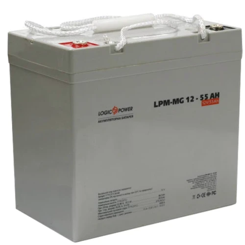 LogicPower LPM MG 12В 55Ач (3873): Технология GEL