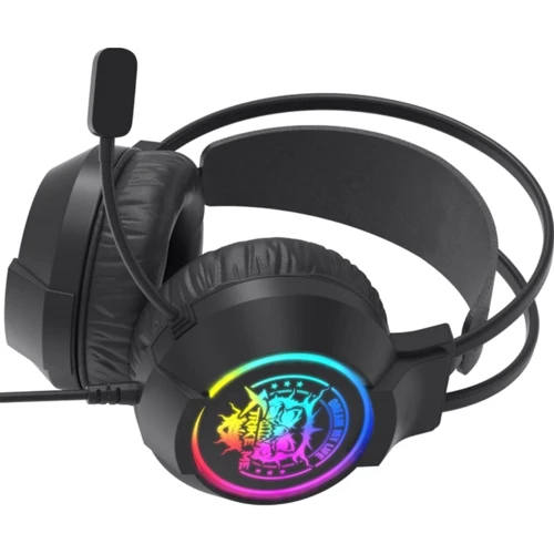 Наушники Xtrike Me GH-416 RGB Black: Дополнительно регулятор громкости, Подсветка корпуса