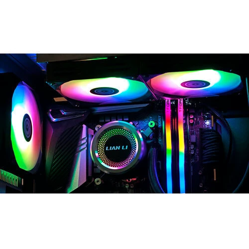 Система охолодження Lian Li СВО LIAN LI Galahad AIO 240 Black Liquid Cooler with RGB (G89.GA240B.00): Швидкість обертів кулера до 2000