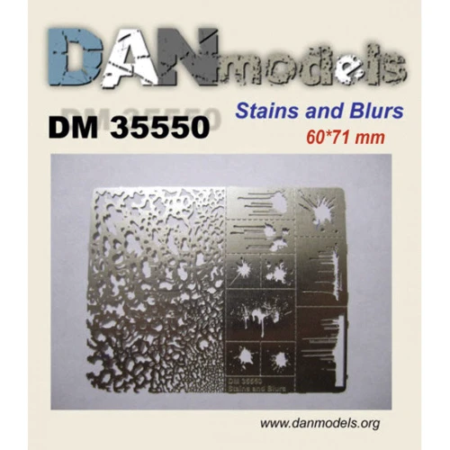 Фототравление DAN models Трафарет для нанесения следов брызг и пятен (DAN35550)