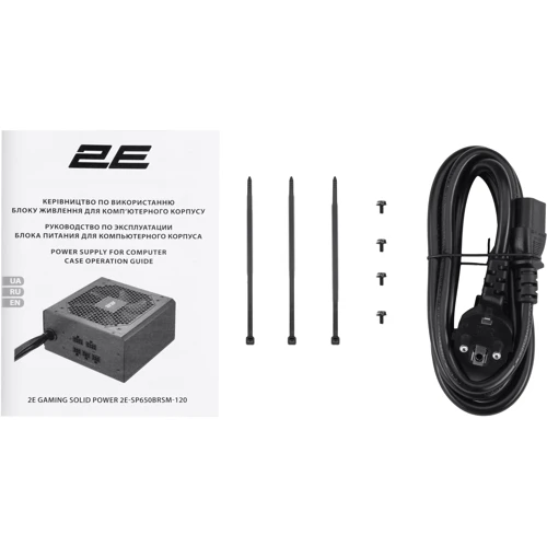 Блок живлення 2E GAMING Solid Power (650W) (2E-SP650BRSM-120) фото 9