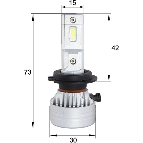 LED лампы Sho-Me F4 H7 40W: Цветовая температура, K 6500