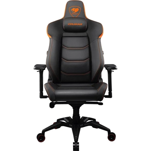 Кресло геймерское Cougar Дышащая экокожа Стальной каркас Черный (Armor AIR (Black)) фото 8
