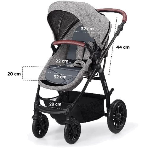 Универсальная коляска 3 в 1 Kinderkraft Xmoov Gray (KKWXMOVGRY3000): Возможность установки люльки есть