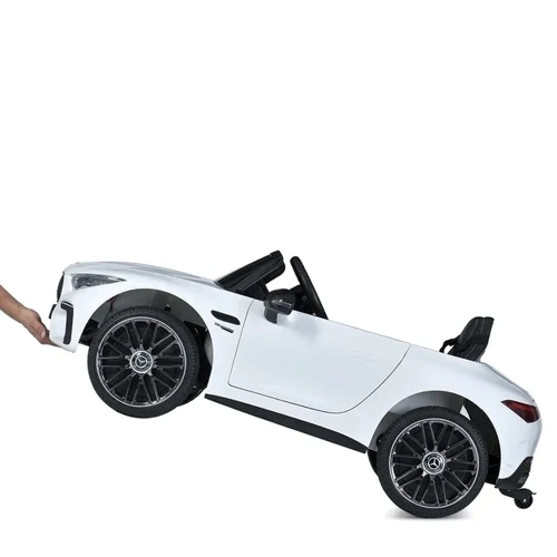 Детский электромобиль Bambi Racer Mercedes SL 63 AMG белый (M 5098EBLR-1): Материал колес EVA