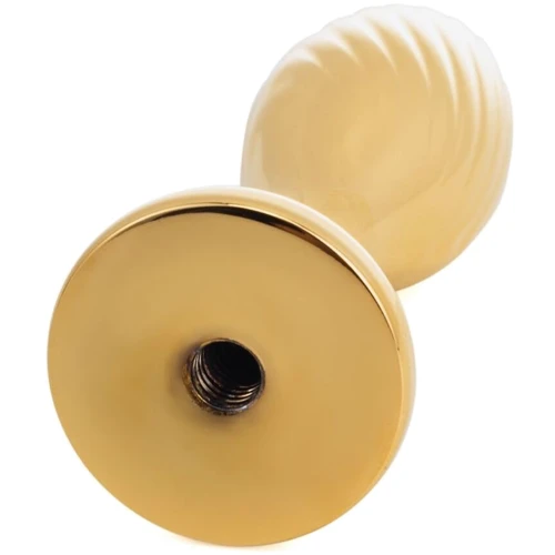 Анальная пробка Кроличий хвост LOCKINK Sevanda White Bunny-Tail Anal Pear-shape Plug