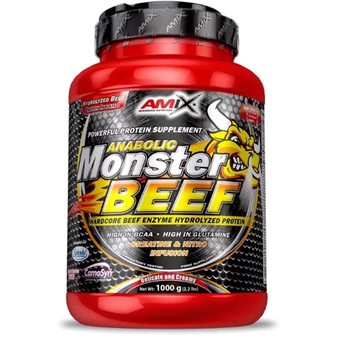 Протеин Amix Anabolic Monster Beef Protein 1000 g / 30 servings / strawberry-banana