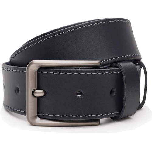 Мужской ремень Borsa Leather синий (V1115FX57-navy)