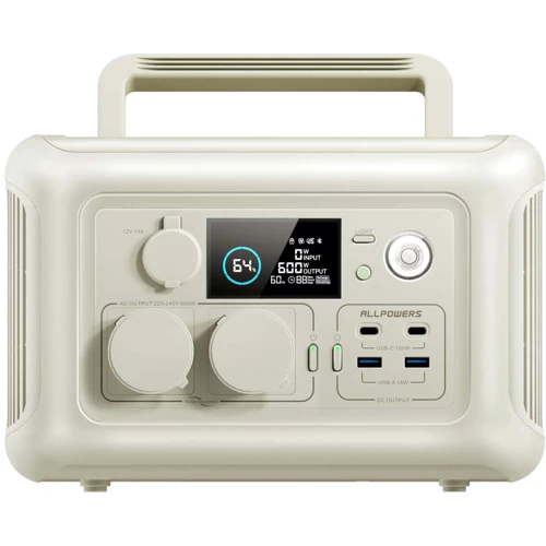Зарядная станция Allpowers R600 299Wh 600W LiFeP04 Beige