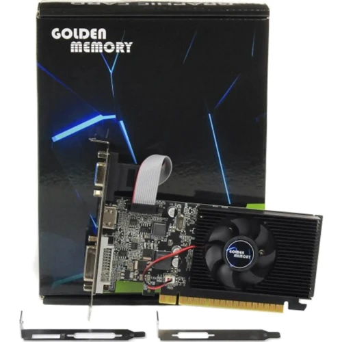 Видеокарта Golden Memory GeForce GT610 2GB DDR3 LP (GT610D32G64BIT): Объем памяти, Гб 2