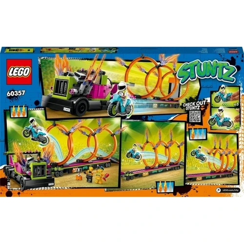 Конструктор LEGO City Stuntz Задания с каскадерским грузовиком и огненным кругом 479 деталей (60357) фото 5