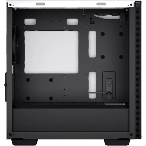 Корпус DeepCool CH370 White (R-CH370-WHNAM1-G-1): Материал передней панели пластик