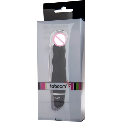 Волнистый мини вибратор My Favorite Mini Ribbed Vibe, 12х3 см, черный