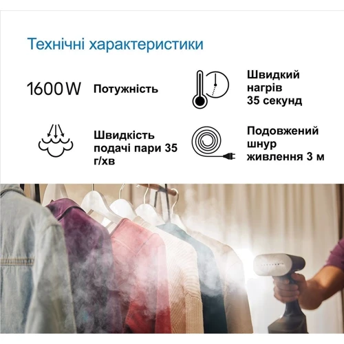 Відпарювач Braun GS 7077 BK: Підошва Керамика