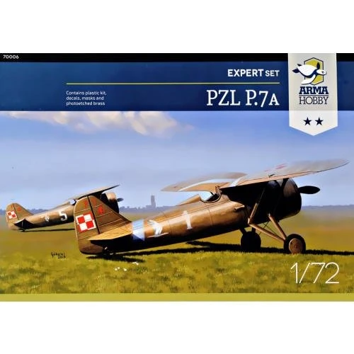 Польський винищувач Arma Hobby PZL P.7a (експертний набір) ARMA70006