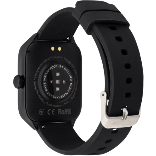 Смарт-часы Gelius Pro GP-SW012 (Amazwatch GTS) Black: Особенности Фонарик, Функция звонка, Динамик (громкая связь), Калькулятор, Голосовой помощник, Встроенный микрофон, Влагозащищенные, Большой экран