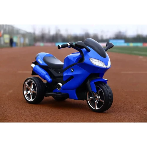 Трёхколёсный мотоцикл Kidsauto Moto S c пультом синий: Время работы, мин 40-60