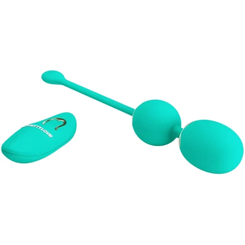 Вагінальні кульки з вібрацією LYBAILE Pretty Love Willie Dream chaser 5 Green (BI-014548W-A4)