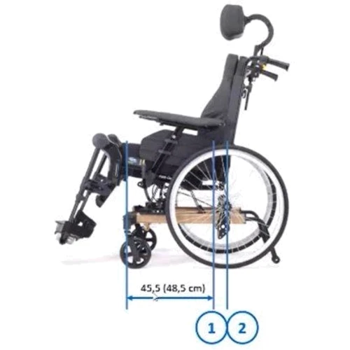 Інвалідна коляска Invacare Rea Clematis багатофункціональна 39 см (2000444003481) фото 4