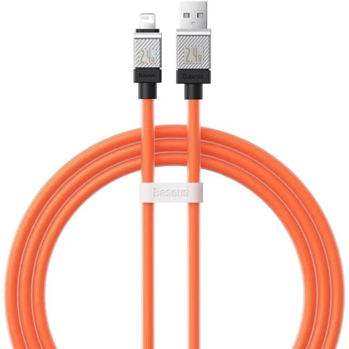 Кабель Baseus USB Cable to Lightning CoolPlay Series 2.4A 1m Orange (CAKW000407)