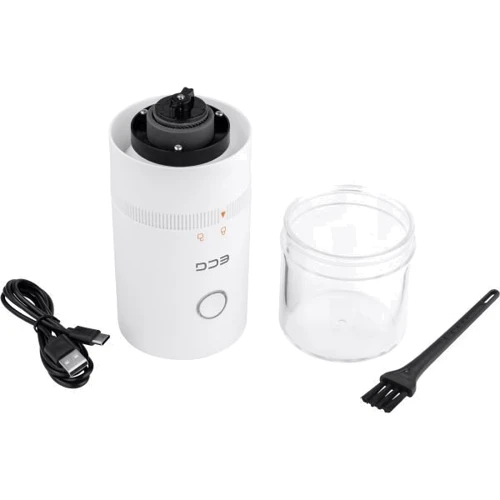 Кофемолка ECG KM 150 Minimo White: Резервуар для молотого кофе Есть