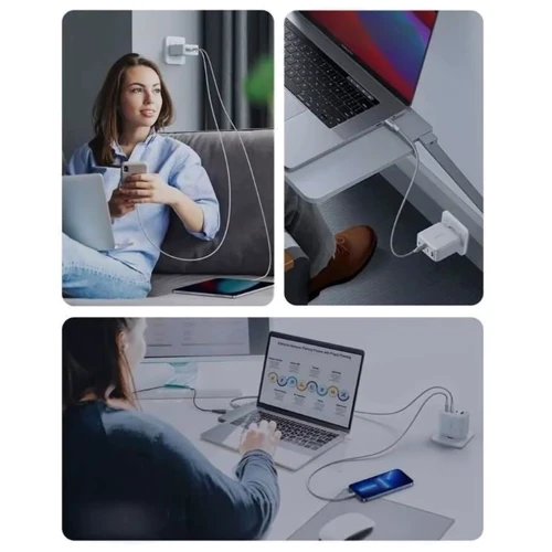 Зарядний пристрій Ugreen Wall Charger USB+3xUSB-C CD226 GaN 100W White (15337) фото 7