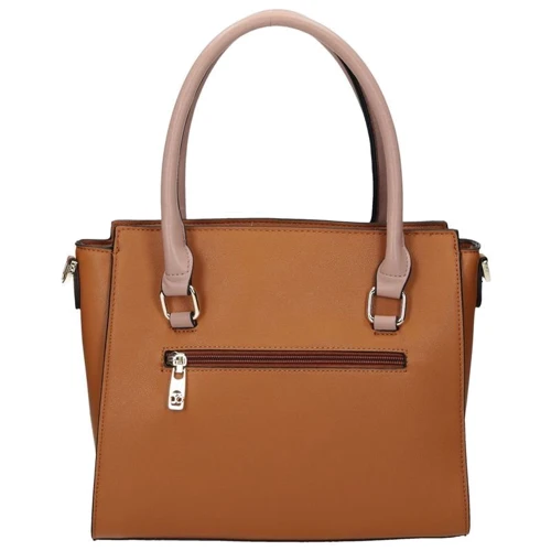 Жіноча сумка тоут Nobo коричнева (NBAG-I1910-CM17): Фактура Перфорація, матова, Гладка