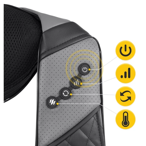 Масажер 4FIZJO Shiatsu Luxury+ акумуляторна Grey (4FJ0563)