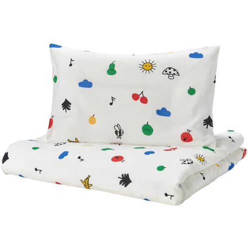 Пододеяльник с наволочкой ІКЕА GRÖNFINK 110х125/35х55 см (005.723.77): Тип постельный комплект