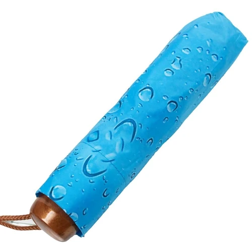 Зонт женский механический Zest голубой (Z83516-1): Фасон Складной (3 сложения)