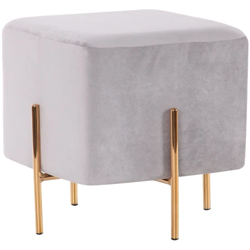 Пуф AMF Ritz Grey / Golden Chrom (547480)
