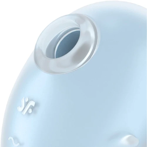 Вакуумный клиторальный стимулятор с вибрацией Satisfyer Cutie Ghost Blue