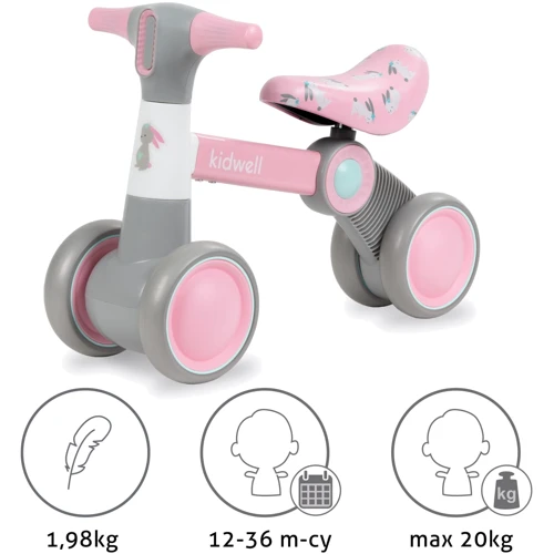 Беговел Kidwell PETITO Bunny (4380): Колеса литые