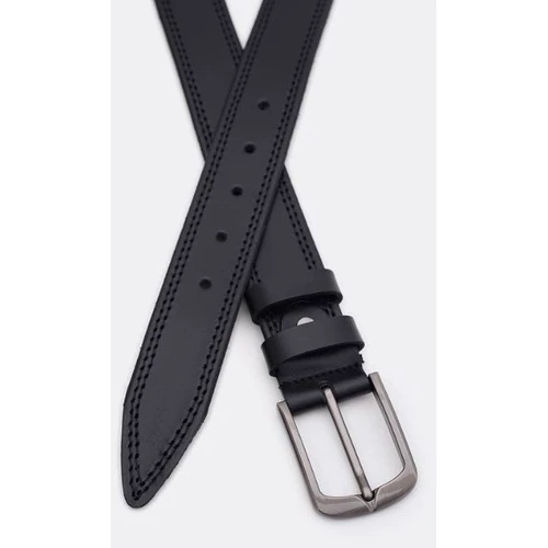Чоловічий ремінь Borsa Leather чорний (115v1fx90-black): Стать Мужской