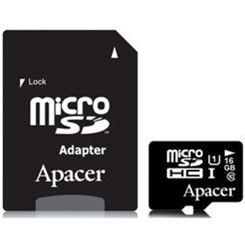Карта памяти Apacer 16GB microSDHC Class 10 UHS-I U1 + adapter (AP16GMCSH10U1-R)