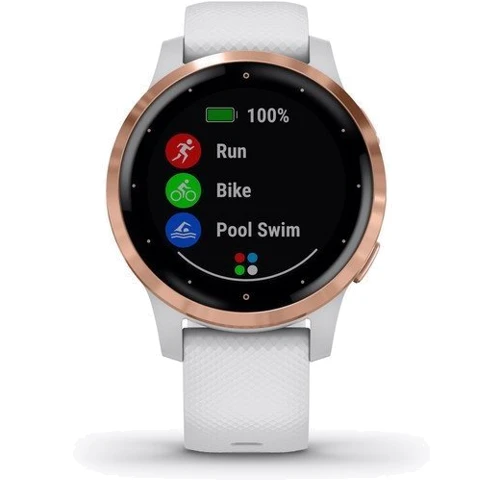 Смарт-часы Garmin vivoactive 4S Rose Gold Stainless Steel Bezel with White Case and Silicone Band (010-02172-22): Операционная система Проприетарная