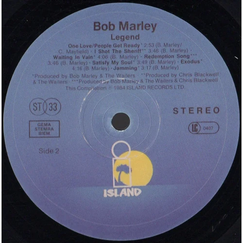 LP I-DI Bob Marley & The Wailers: Legend (LP0101) фото 3