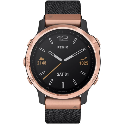Смарт-часы Garmin Fenix 6S Sapphire Rose Gold with Heathered Black Nylon Band (010-02159-37/36): Производитель Garmin