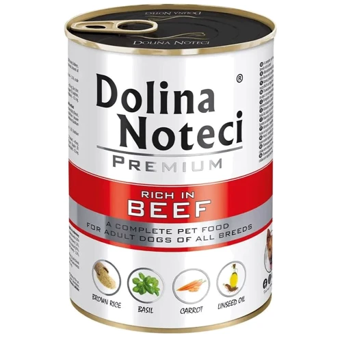 Вологий корм Dolina Noteci Premium для собак з яловичиною 400 г DN 400 (325)