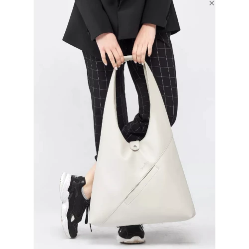 Женская сумка хобо Sambag HOBO M серый шёлк (53200030): Застежка Механическая