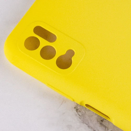Чехол для телефонов Mobile Case Silicone Cover Shield Camera Yellow for Xiaomi Redmi Note 10 5G / Poco M3 Pro / Poco M3 Pro 5G: Цвет желтый