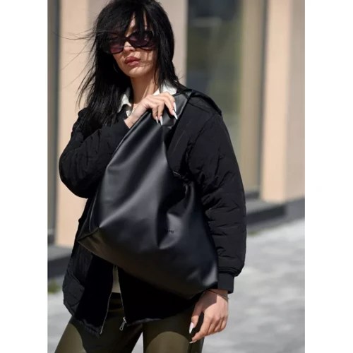 Женская сумка хобо Sambag HOBO L черная (53300001)
