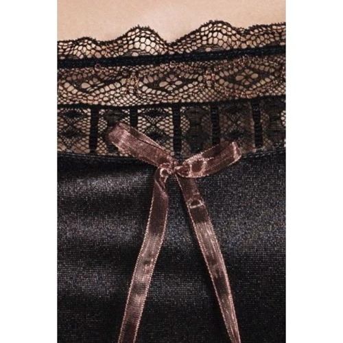 Сексуальный пеньюар Passion EVANE CHEMISE black 4XL/5XL