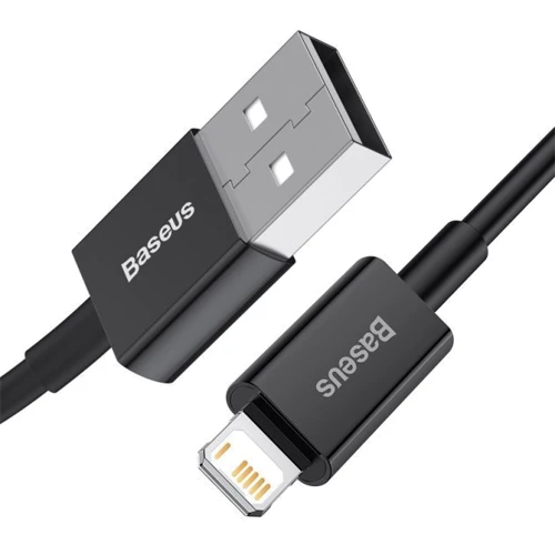 Кабель Baseus USB Cable to Lightning Superior Series 2.4A 2m Black (CALYS-C01): Длина 2 м