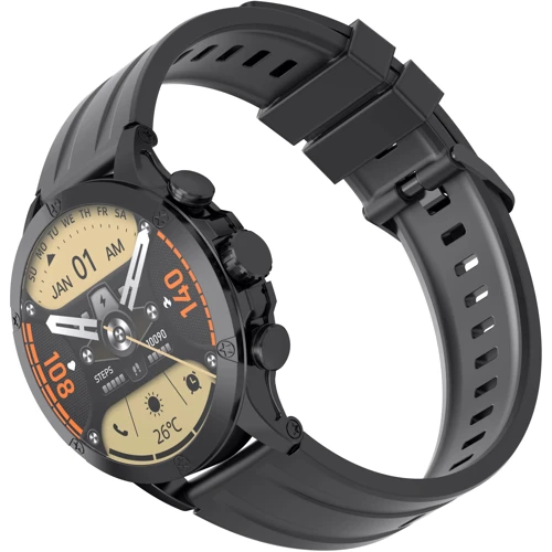 Смарт-часы iMiki Xplorer Pro Black Silicone strap: Фитнес-функции Подсчет калорий, Пульсоксиметр, Шагомер, Пульсометр, GPS-модуль