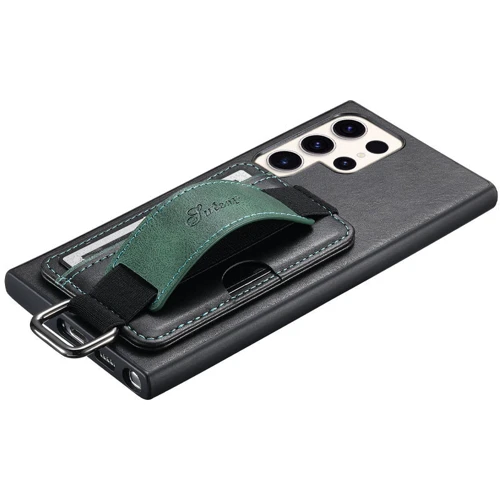 Аксессуар для смартфона Epik Leather Case Wallet and Straps Black for Samsung S918 Galaxy S23 Ultra: Пленка в комплекте нет