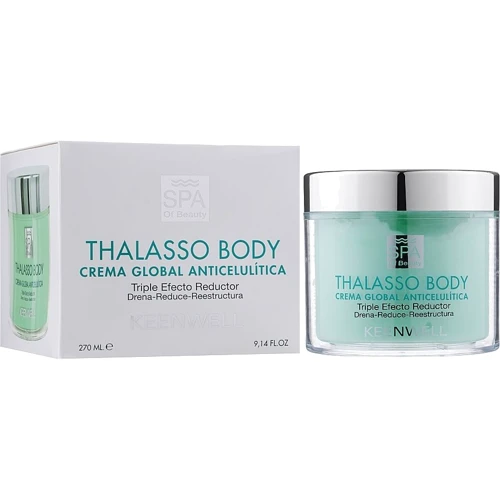 Keenwell SPA of Beauty Thalasso Body Anticellulite Global Cream Антицеллюлитный крем тройного действия 270 ml: Назначение Антицеллюлит