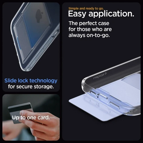 Чехол для iPhone Spigen Crystal Slot Crystal Clear (ACS06587) for iPhone 15 Pro Max фото 9