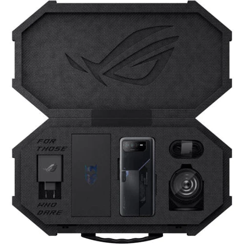 Смартфон Asus ROG Phone 6 12/256GB BATMAN Edition: Камера Тройная 50 МП (f/1.9) + 13 МП (f/2.2) + 5 МП / LED вспышка / HDR / панорама / Фронтальная 12 МП