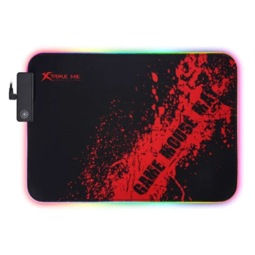 Игровая поверхность XTRIKE ME MP-602 RGB lighting Speed/Control Black/Red (MP-602): Материал Ткань